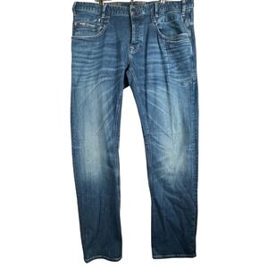 PME Legend Men W40 L34 Commander Jeans Blue Comfort Stretch Straight Denim Dutch